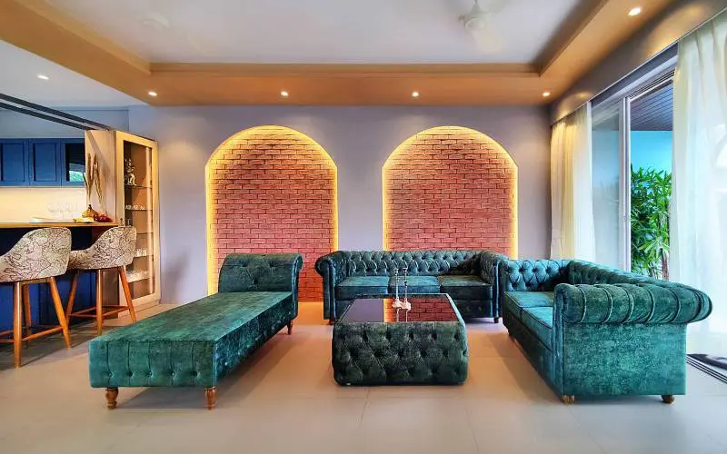 Vedic Villa lonavala Hall Picture with Sofa Set