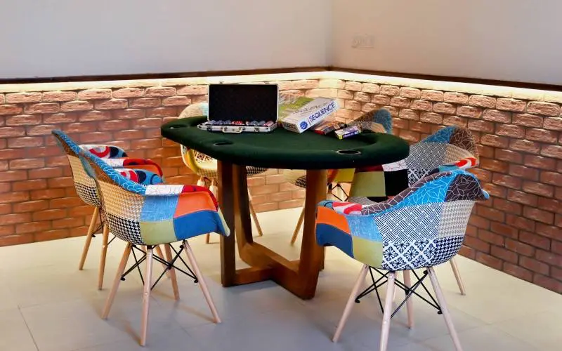 Vedic villa lonavala Play Area image with poker table and board games